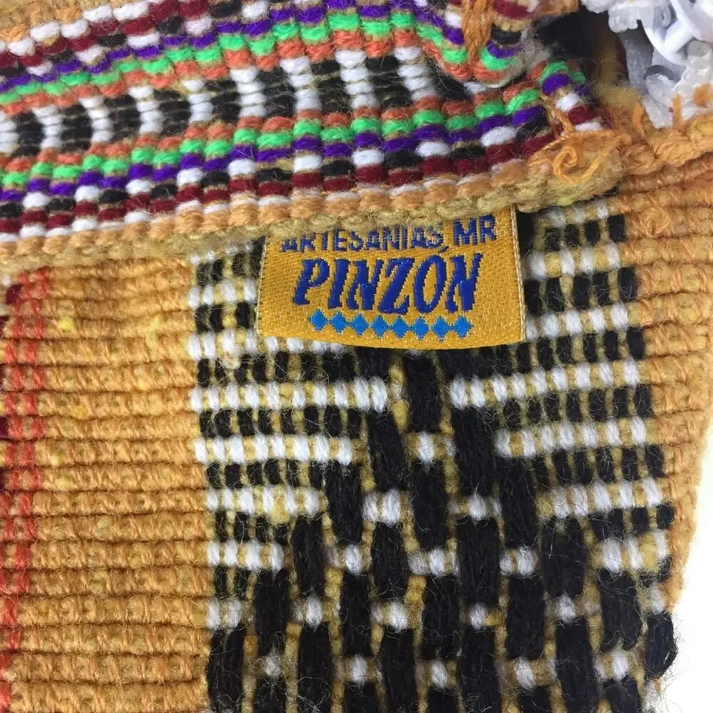 Vintage | Tribal Aztec Woven Bucket Bag Backpack